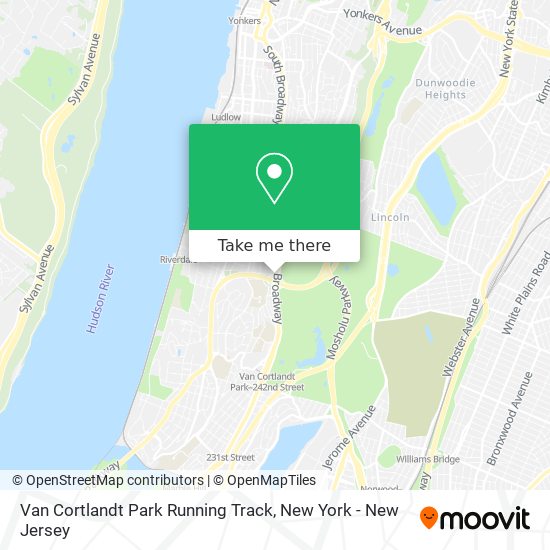 Van Cortlandt Park Running Track map