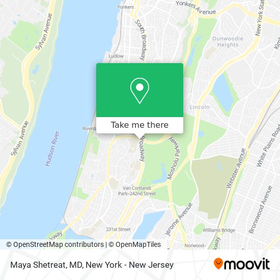 Maya Shetreat, MD map