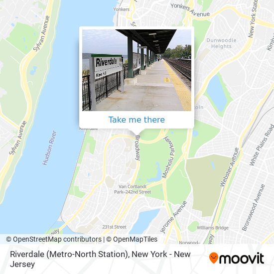 Riverdale (Metro-North Station) map