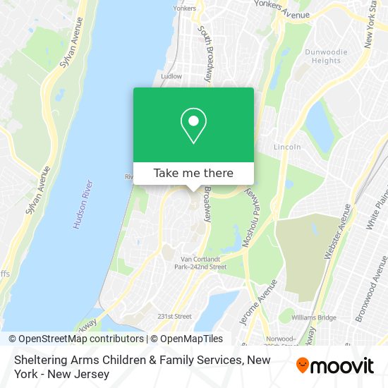 Sheltering Arms Children & Family Services map