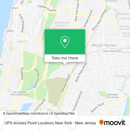 UPS Access Point Location map