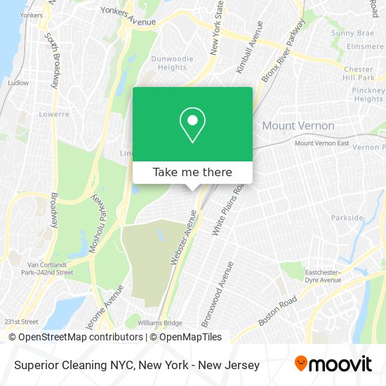 Superior Cleaning NYC map