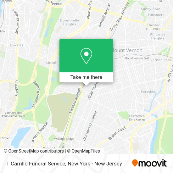T Carrillo Funeral Service map