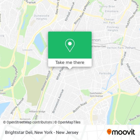 Brightstar Deli map