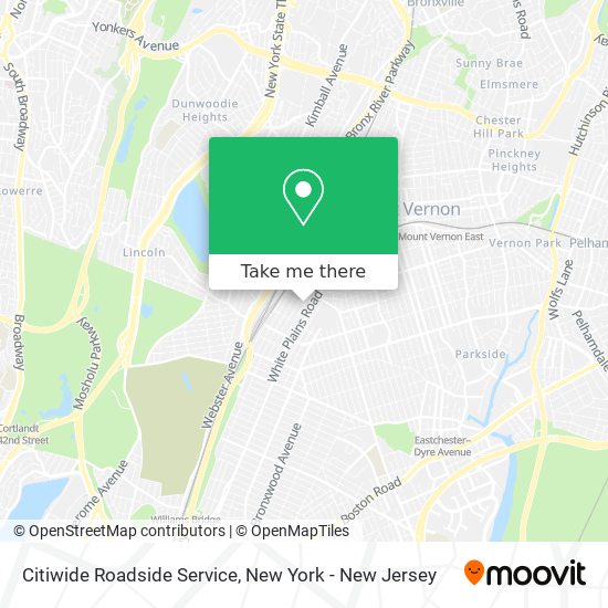 Citiwide Roadside Service map