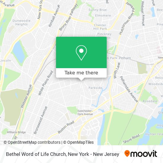 Bethel Word of Life Church map