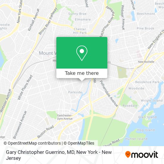 Gary Christopher Guerrino, MD map