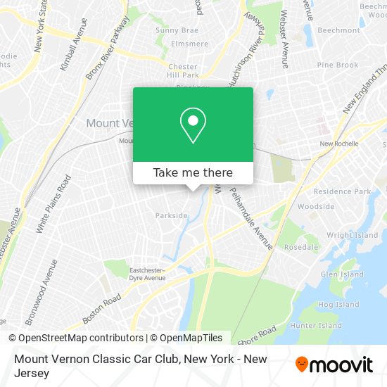 Mount Vernon Classic Car Club map