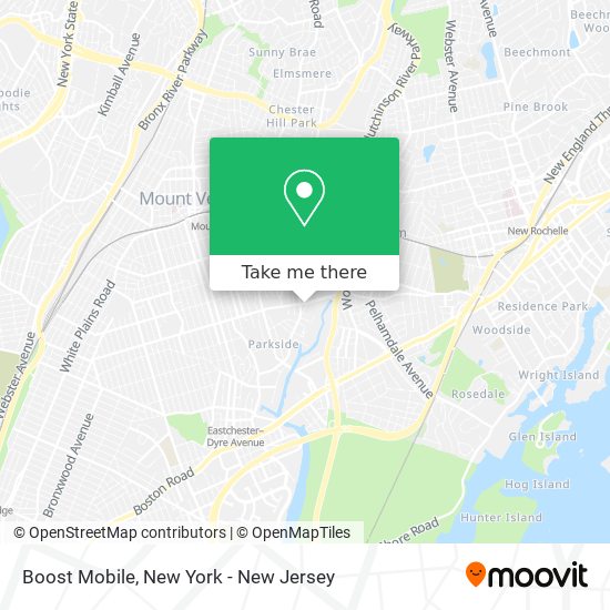 Mapa de Boost Mobile