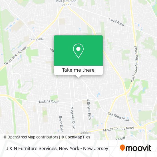J & N Furniture Services map