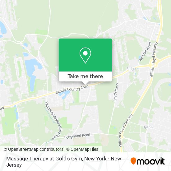 Massage Therapy at Gold's Gym map