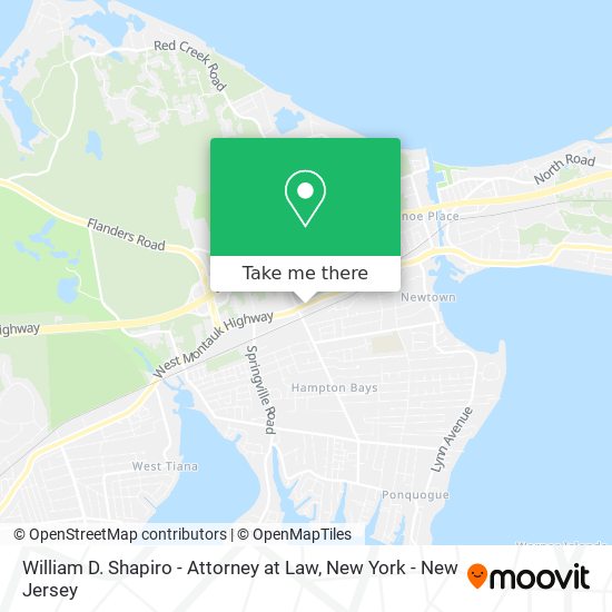 William D. Shapiro - Attorney at Law map