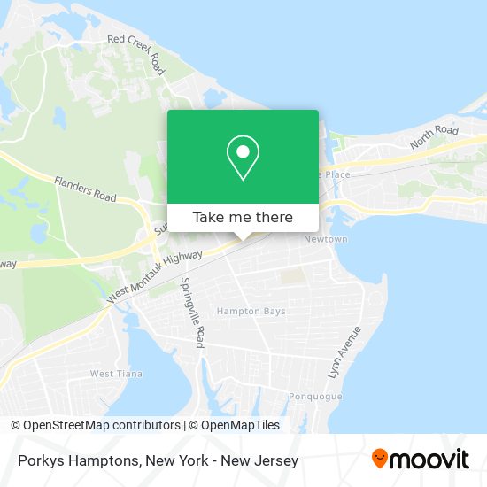 Porkys Hamptons map