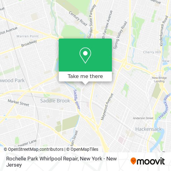 Mapa de Rochelle Park Whirlpool Repair