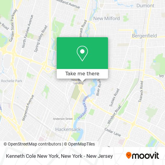 Kenneth Cole New York map