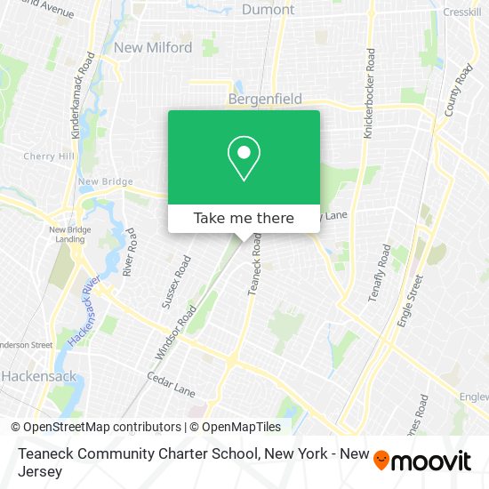 Mapa de Teaneck Community Charter School