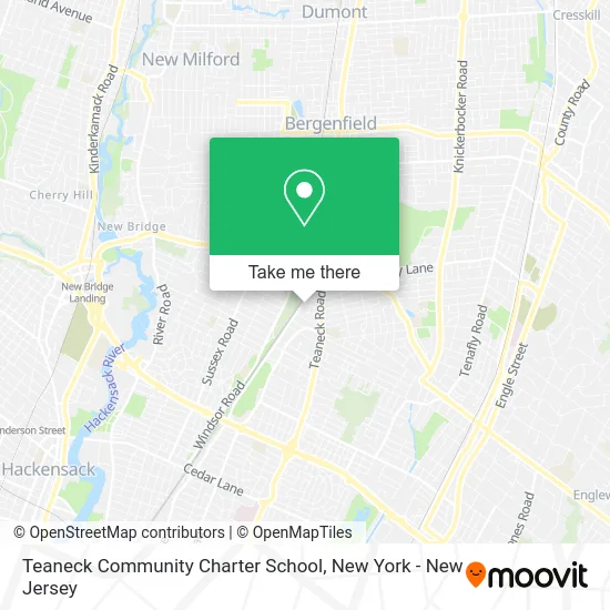 Teaneck Community Charter School map