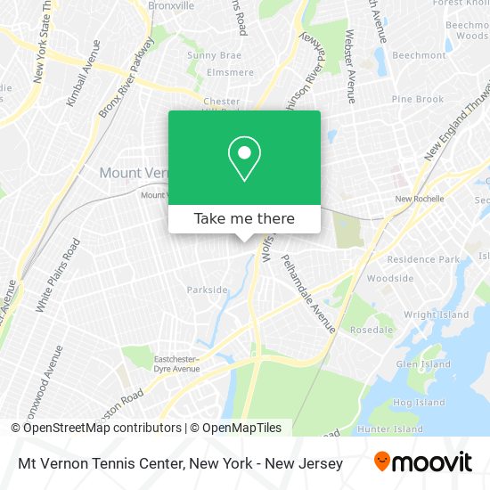 Mt Vernon Tennis Center map