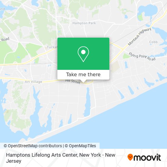 Mapa de Hamptons Lifelong Arts Center