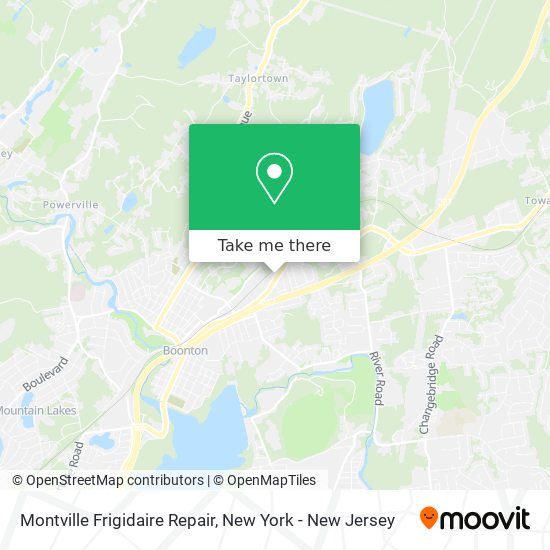 Mapa de Montville Frigidaire Repair