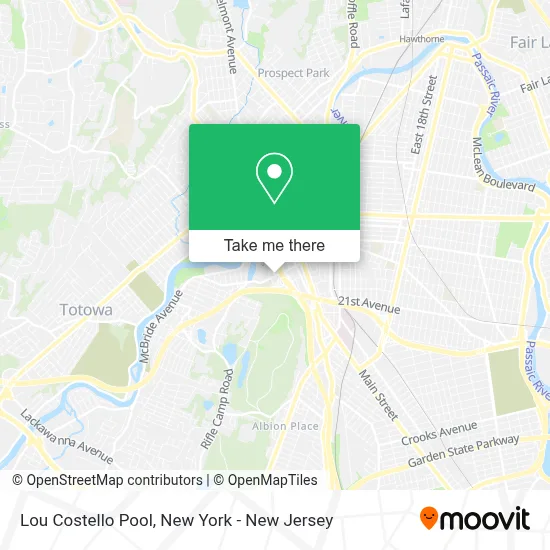 Lou Costello Pool map