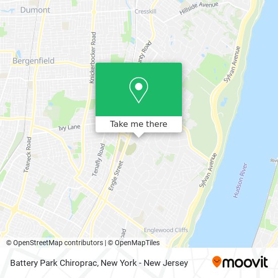 Battery Park Chiroprac map