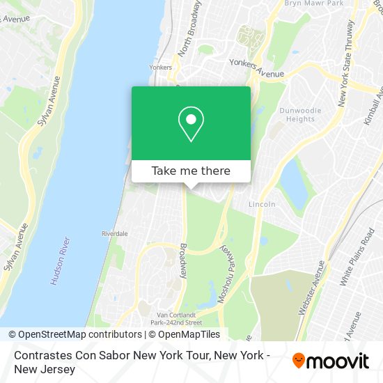 Mapa de Contrastes Con Sabor New York Tour