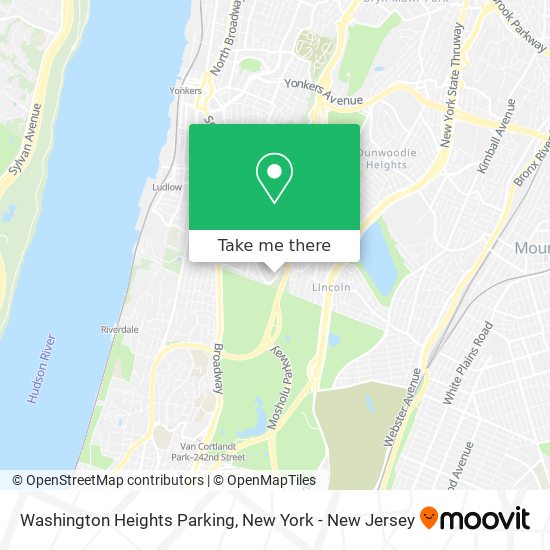 Mapa de Washington Heights Parking