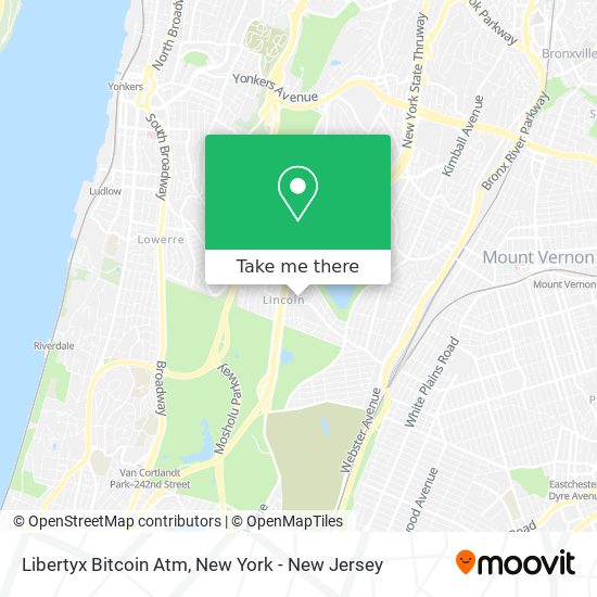 Mapa de Libertyx Bitcoin Atm