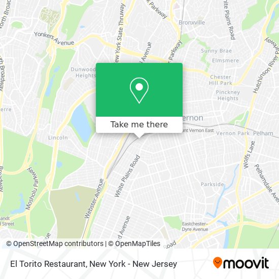 Mapa de El Torito Restaurant