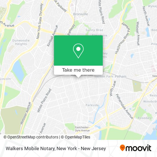 Walkers Mobile Notary map