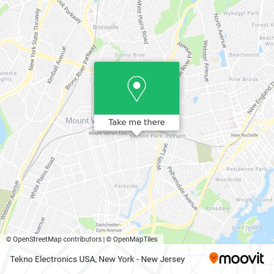 Mapa de Tekno Electronics USA