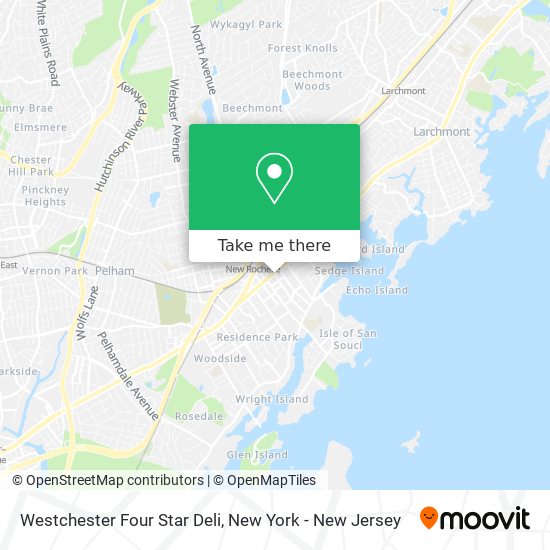 Westchester Four Star Deli map