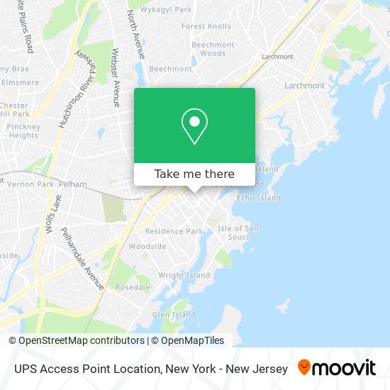 UPS Access Point Location map