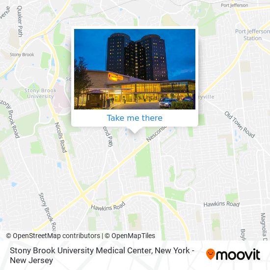Mapa de Stony Brook University Medical Center