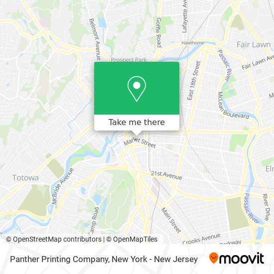 Panther Printing Company map