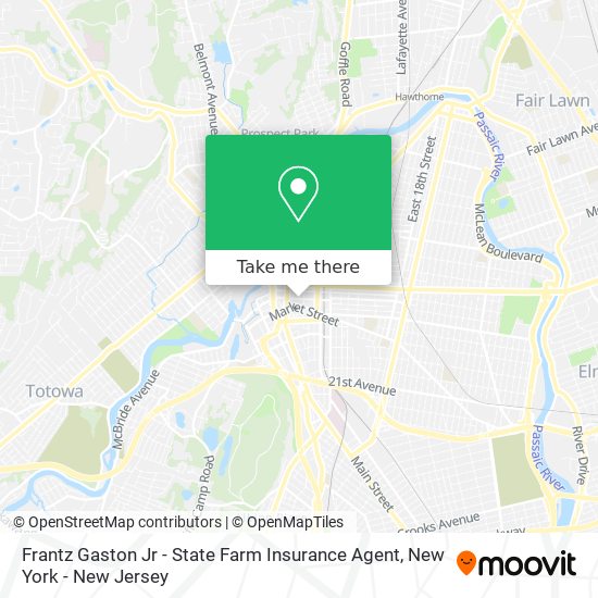 Frantz Gaston Jr - State Farm Insurance Agent map