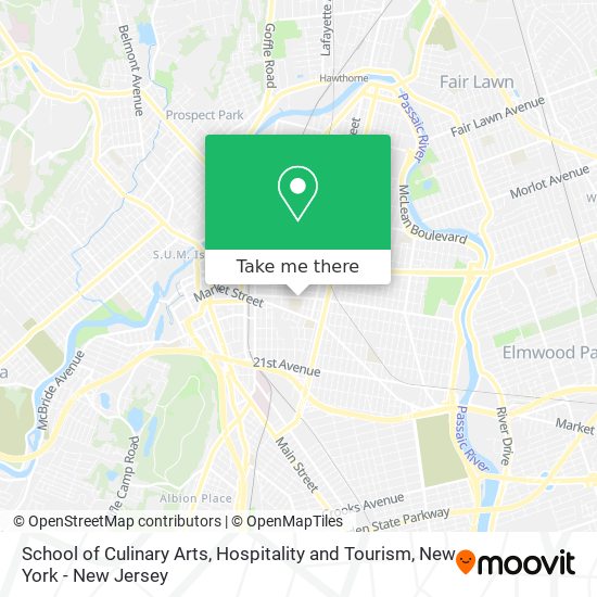 School of Culinary Arts, Hospitality and Tourism map