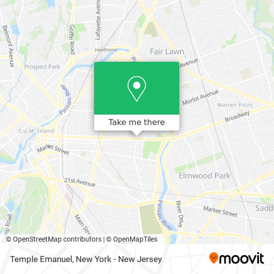 Mapa de Temple Emanuel