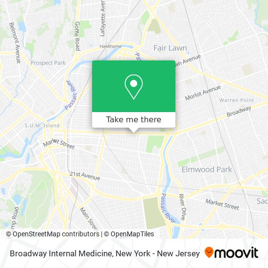 Broadway Internal Medicine map