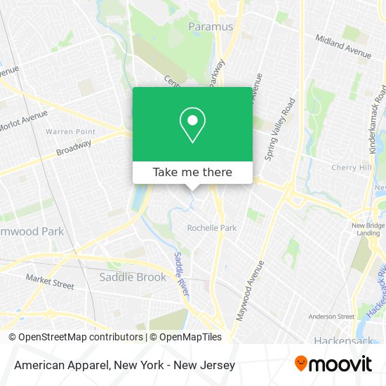 Mapa de American Apparel