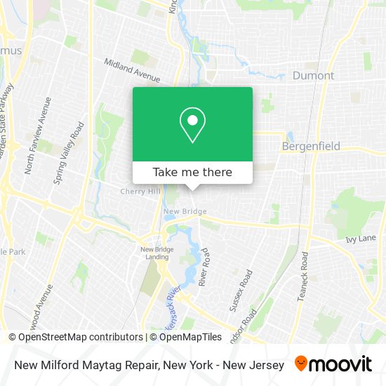 New Milford Maytag Repair map