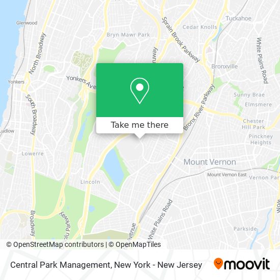 Central Park Management map