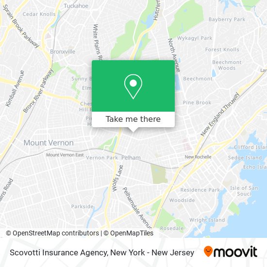 Mapa de Scovotti Insurance Agency