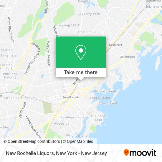 New Rochelle Liquors map