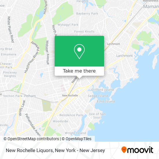 Mapa de New Rochelle Liquors