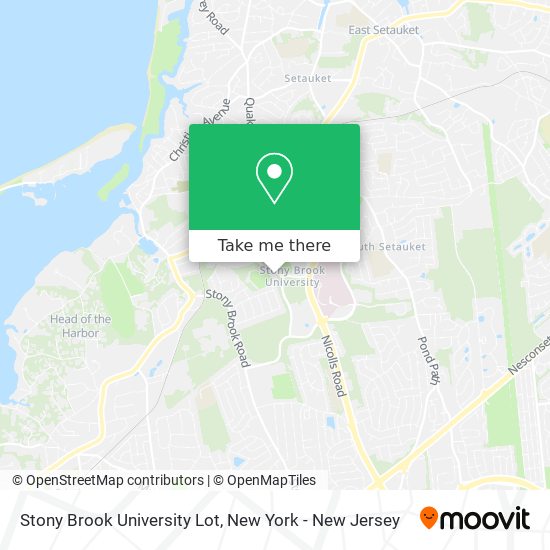 Stony Brook University Lot map