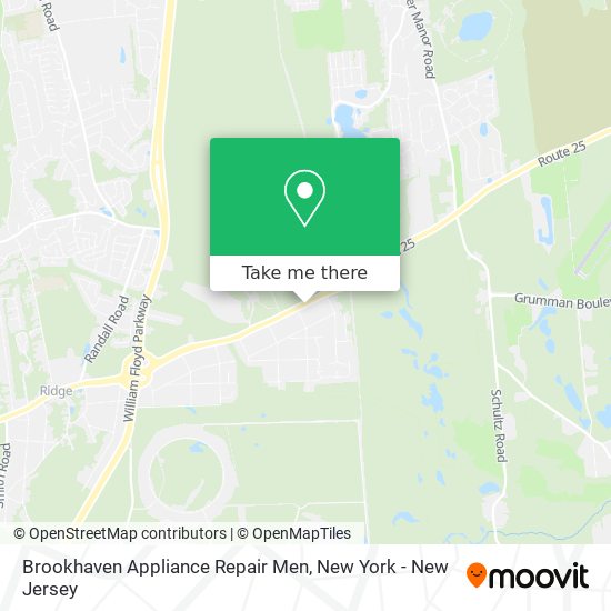 Brookhaven Appliance Repair Men map