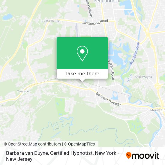Mapa de Barbara van Duyne, Certified Hypnotist