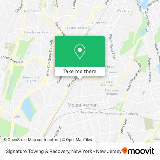 Mapa de Signature Towing & Recovery